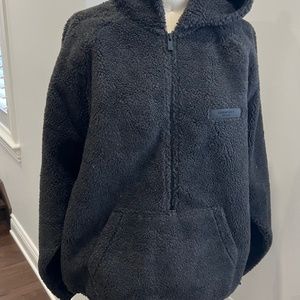 Authentic Essentials teddy zip up hoodie
